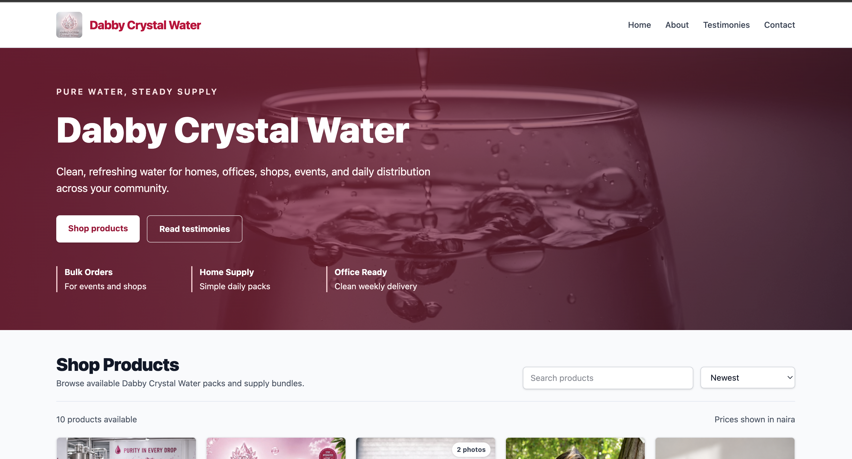 Dabby Crystal Water